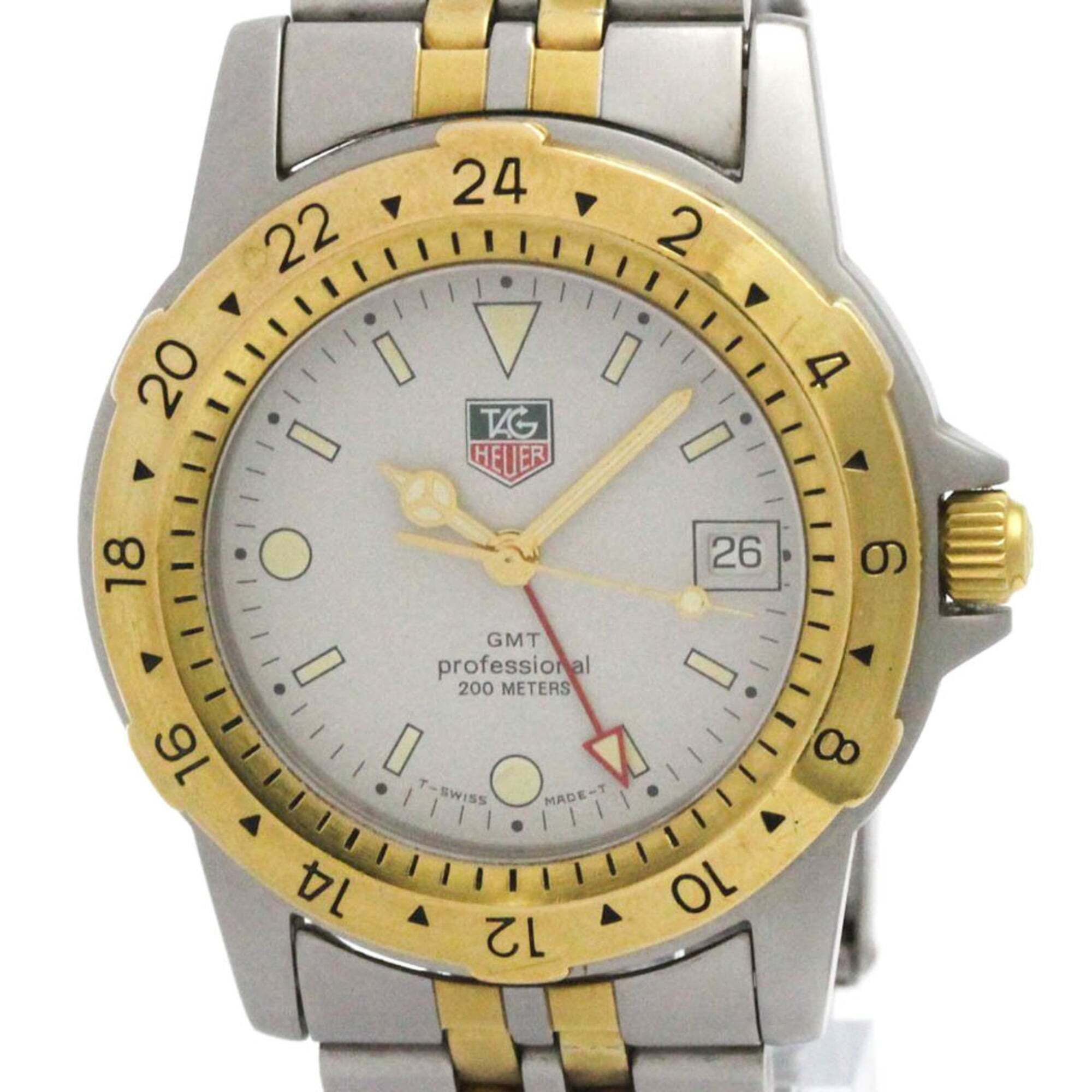 Tag Heuer 1500 Gmt Gold Plated Steel Quartz Mens Watch 155706